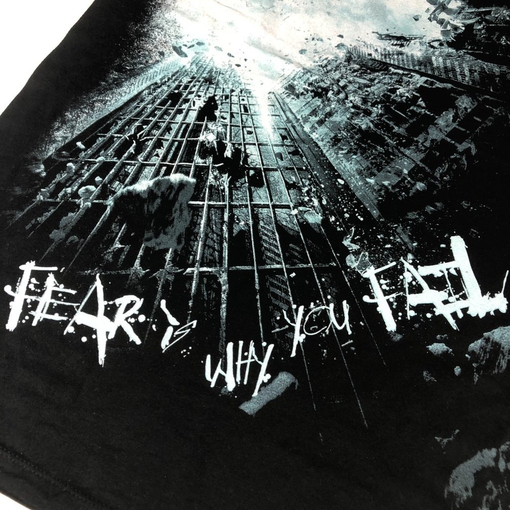 The Dark Night Shirt Men Extra Large Black Big Graphic Print T Shirt Batman 2008 - Picture 2 of 8